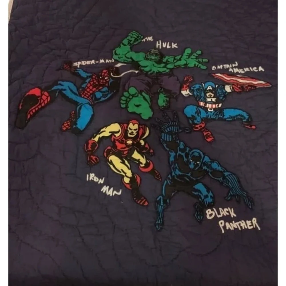 Pottery Barn Kids Marvel Heroes Quilt Superhero Advengers Toddler 36